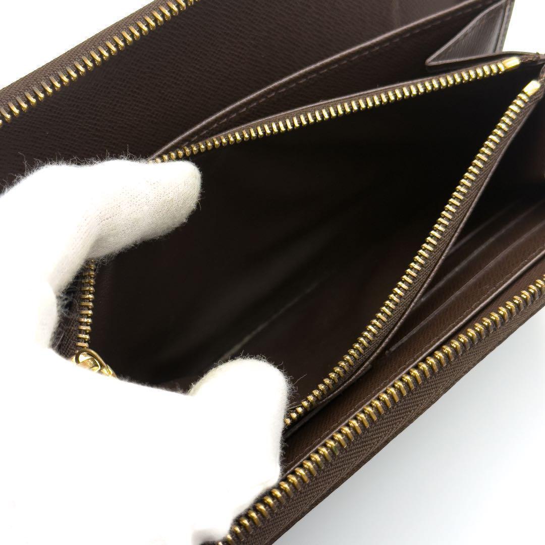 ルイヴィトン【最高級美品】ダミエエベヌジッピーウォレットオーガナイザー長財布
