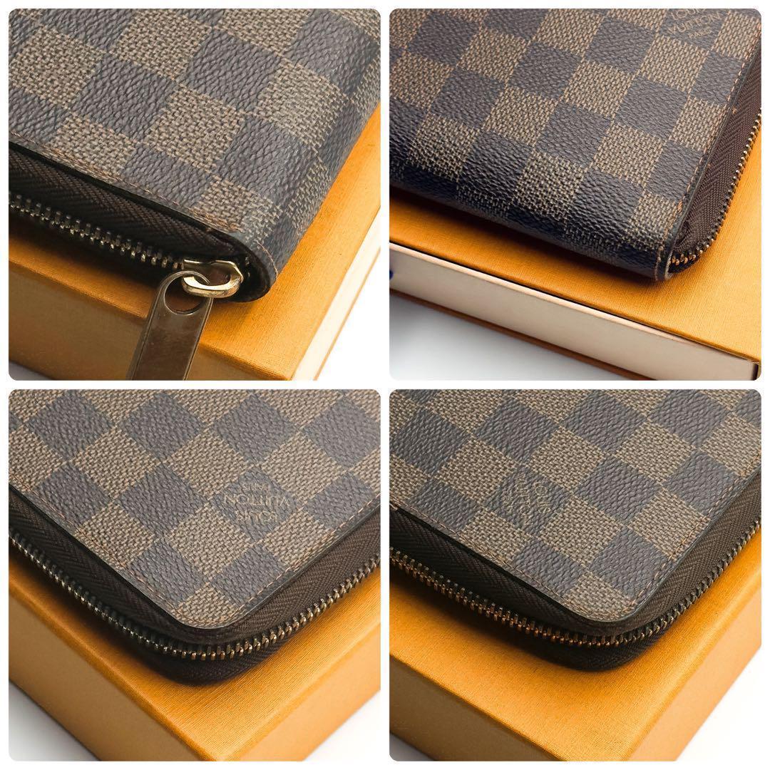 ルイヴィトン【最高級美品】ダミエエベヌジッピーウォレットオーガナイザー長財布