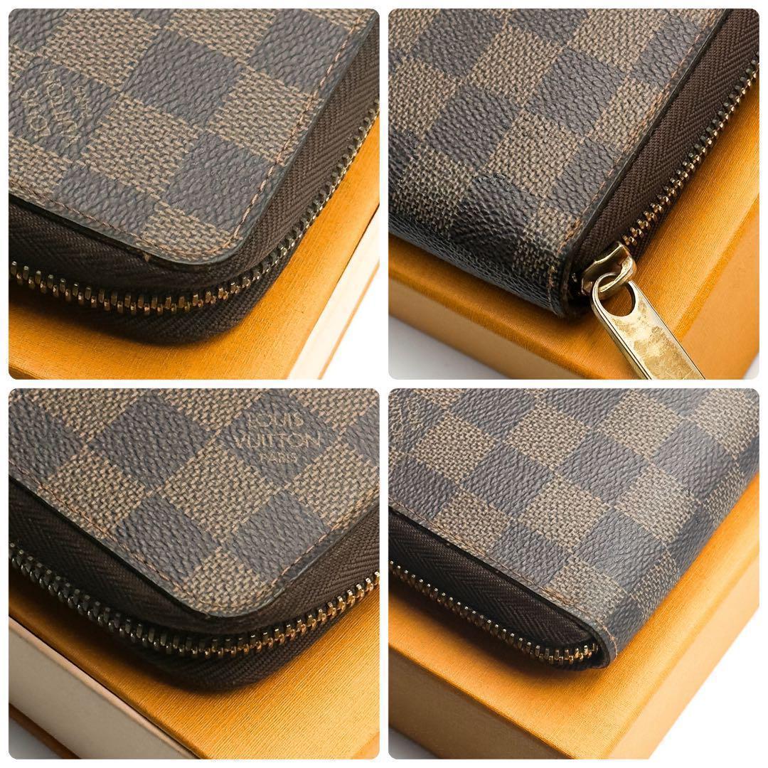 ルイヴィトン【最高級美品】ダミエエベヌジッピーウォレットオーガナイザー長財布