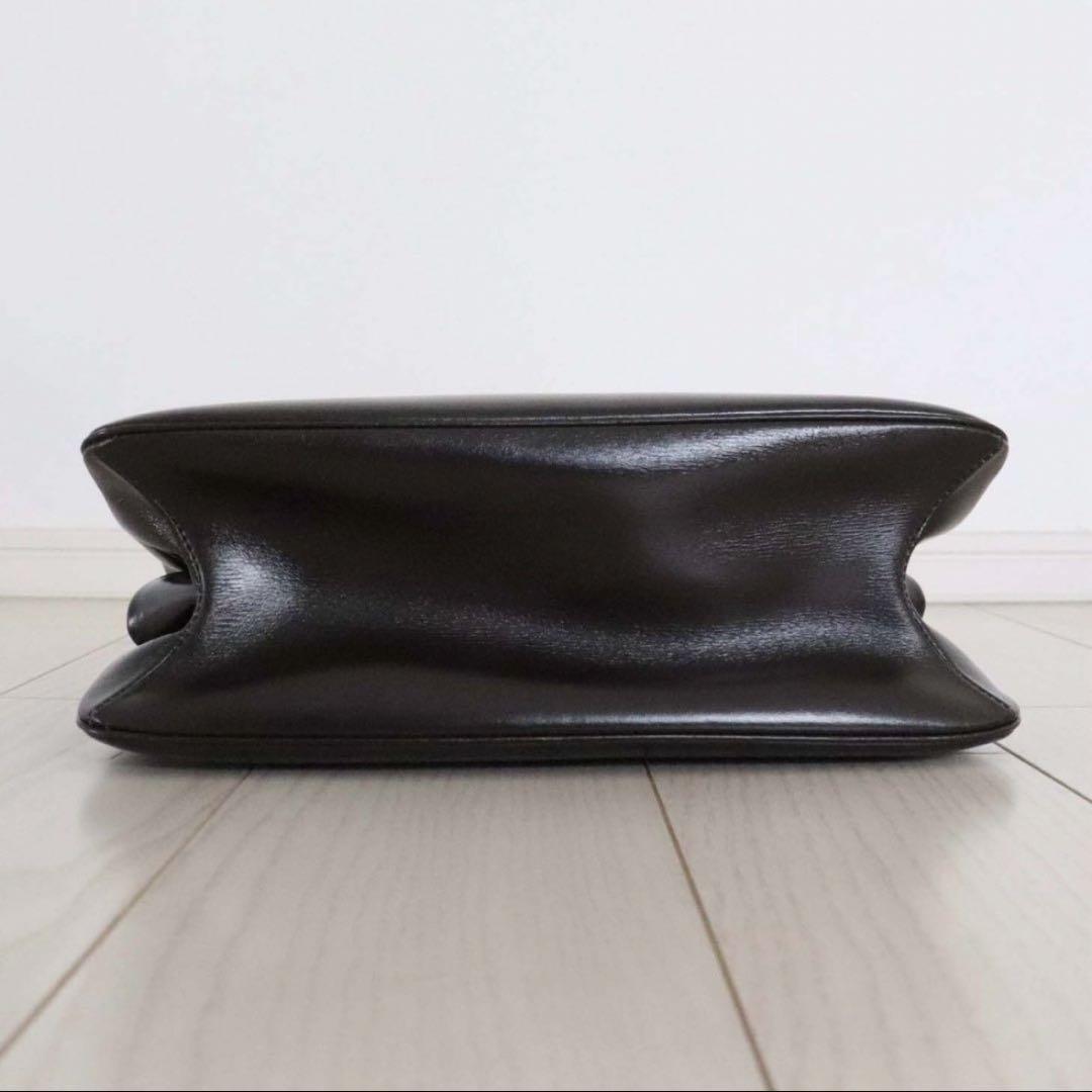 MORABITO モラビト ローザンヌ がま口 ハンド トート バッグ ブラウン