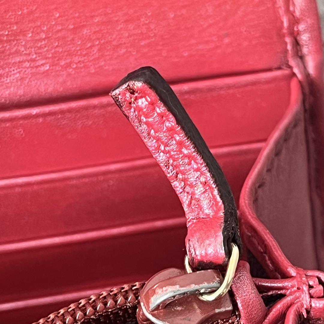 GUCCI✨長財布　ラブリーハート　GGキャンバス パールレッド　レディース