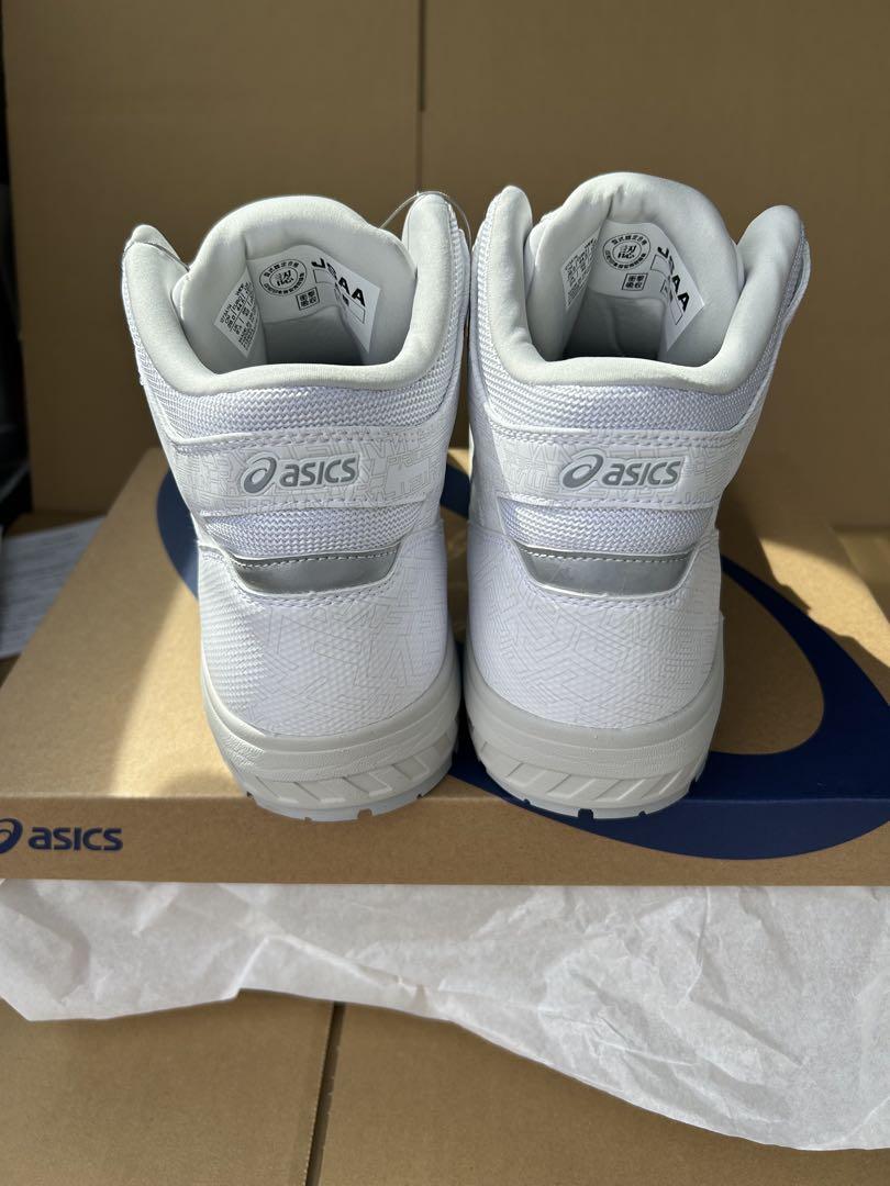 ASICS ホワイト ハイカット安全靴