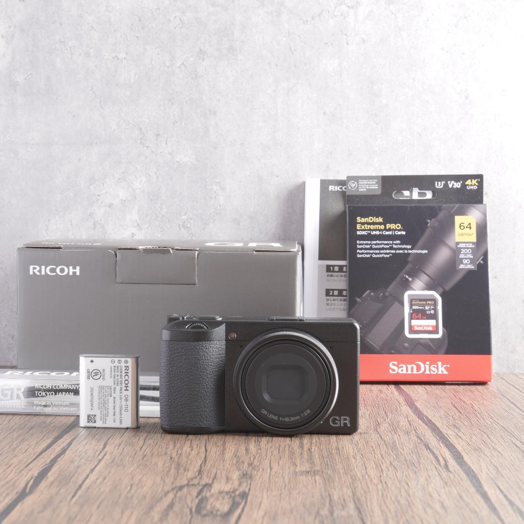 ✨未使用品でショット数0✨超人気✨Wi-Fi✨RICOH GR III　451 ✨未使用品でショット数0✨超人気✨Wi-Fi✨RICOH GR III 451