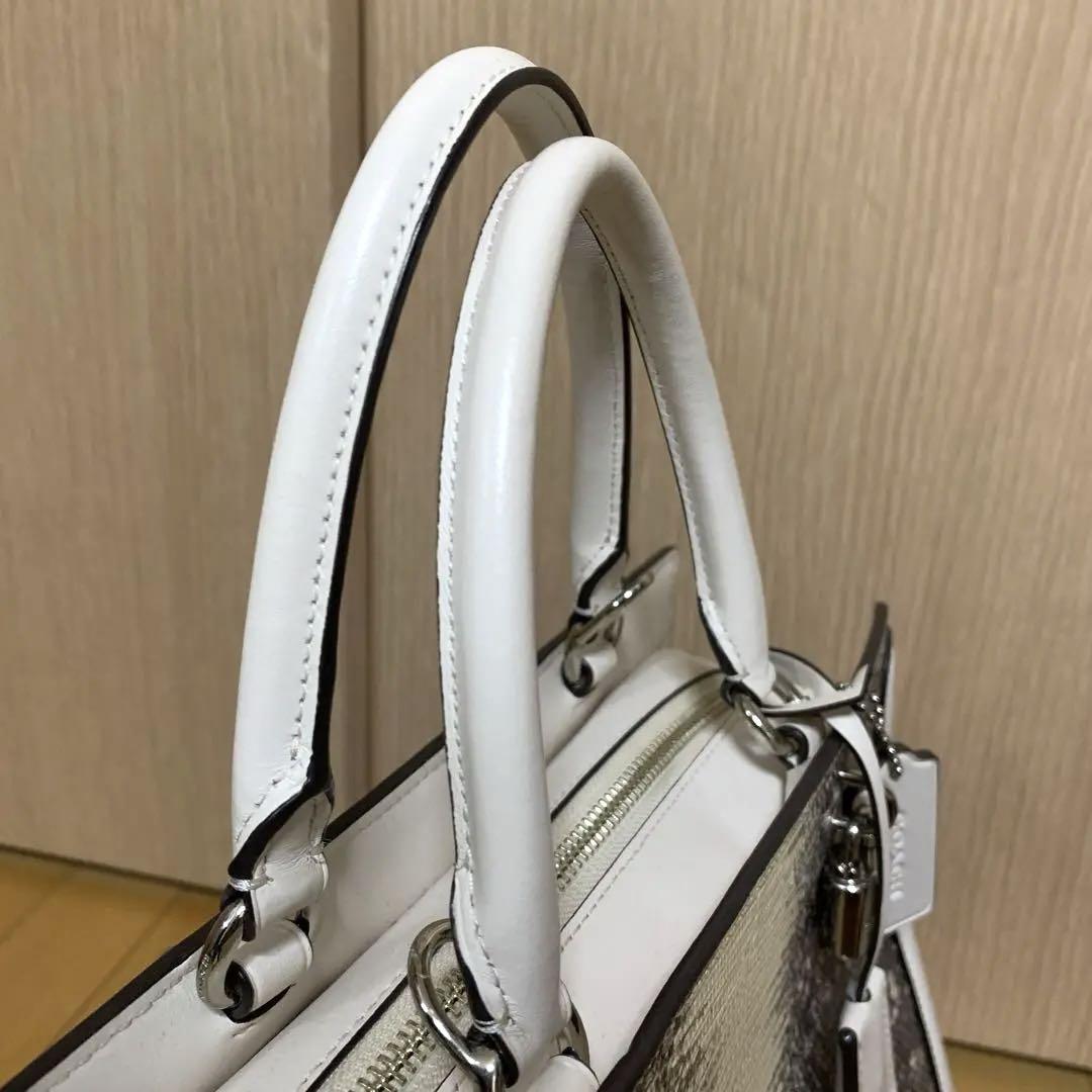 ✨希少✨COACH　 コーチ　パイソン柄トートバッグ　ハンドバッグ　2200 COACH 【COACH】コーチ トートバッグ ハンドバッグ パイソン柄