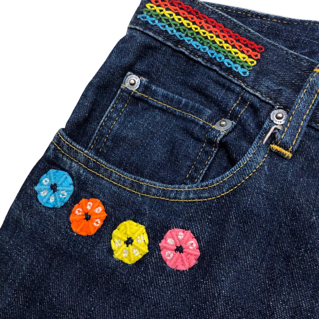HYSTERIC GLAMOUR ヒステリックグラマー 刺繍デニム 90s