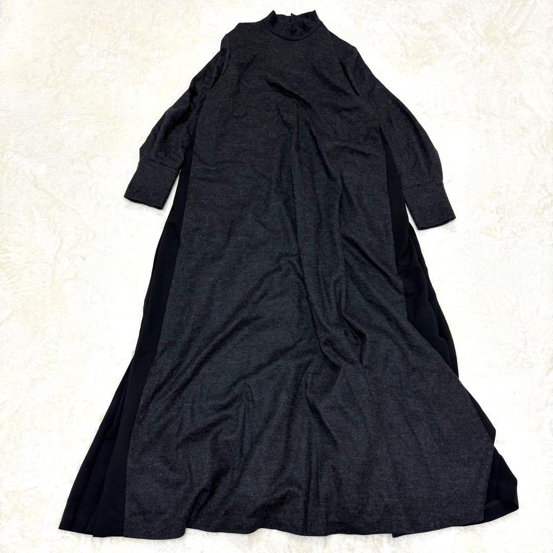 美品✨ADOREアドーア ウールベーシック アムンゼン ワンピースグレー長袖