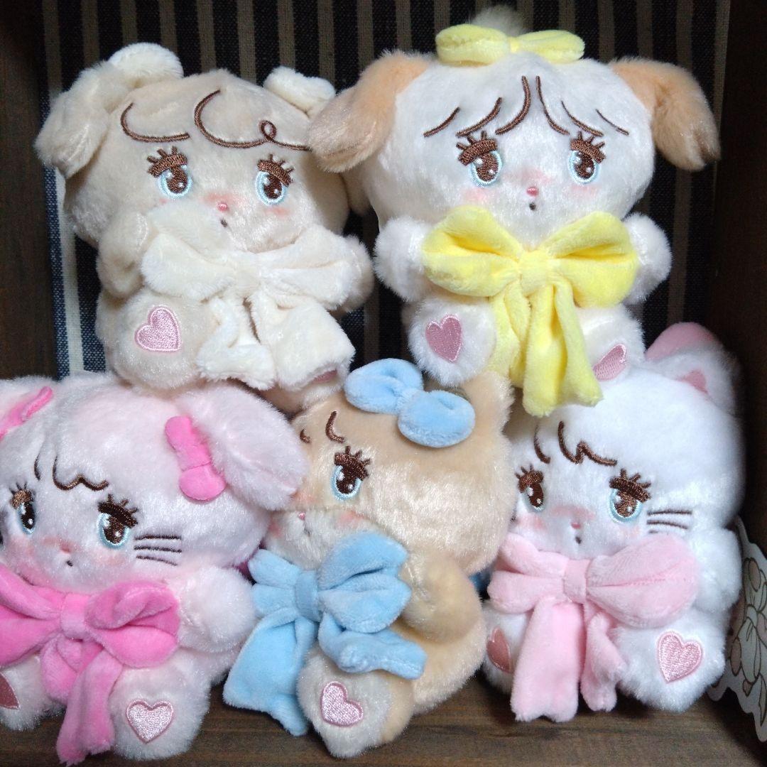 mikko charactors 抱きしめおリボンマスコット 5点セット