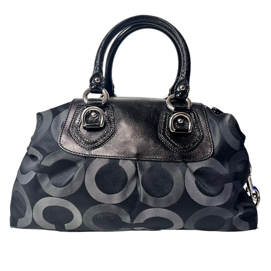 美品COACH ブラック ハンドバッグ コーチ 黒ハンドバック 新品 （公式】COACH – コーチ バッグ