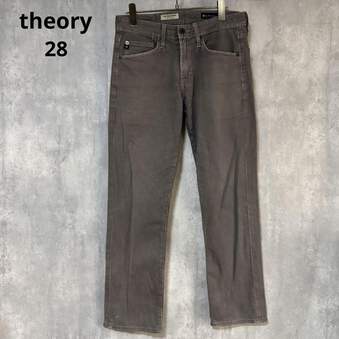 セオリー theory パンツ サイズ28 千鳥格子 ポリウレタン - メルカリ