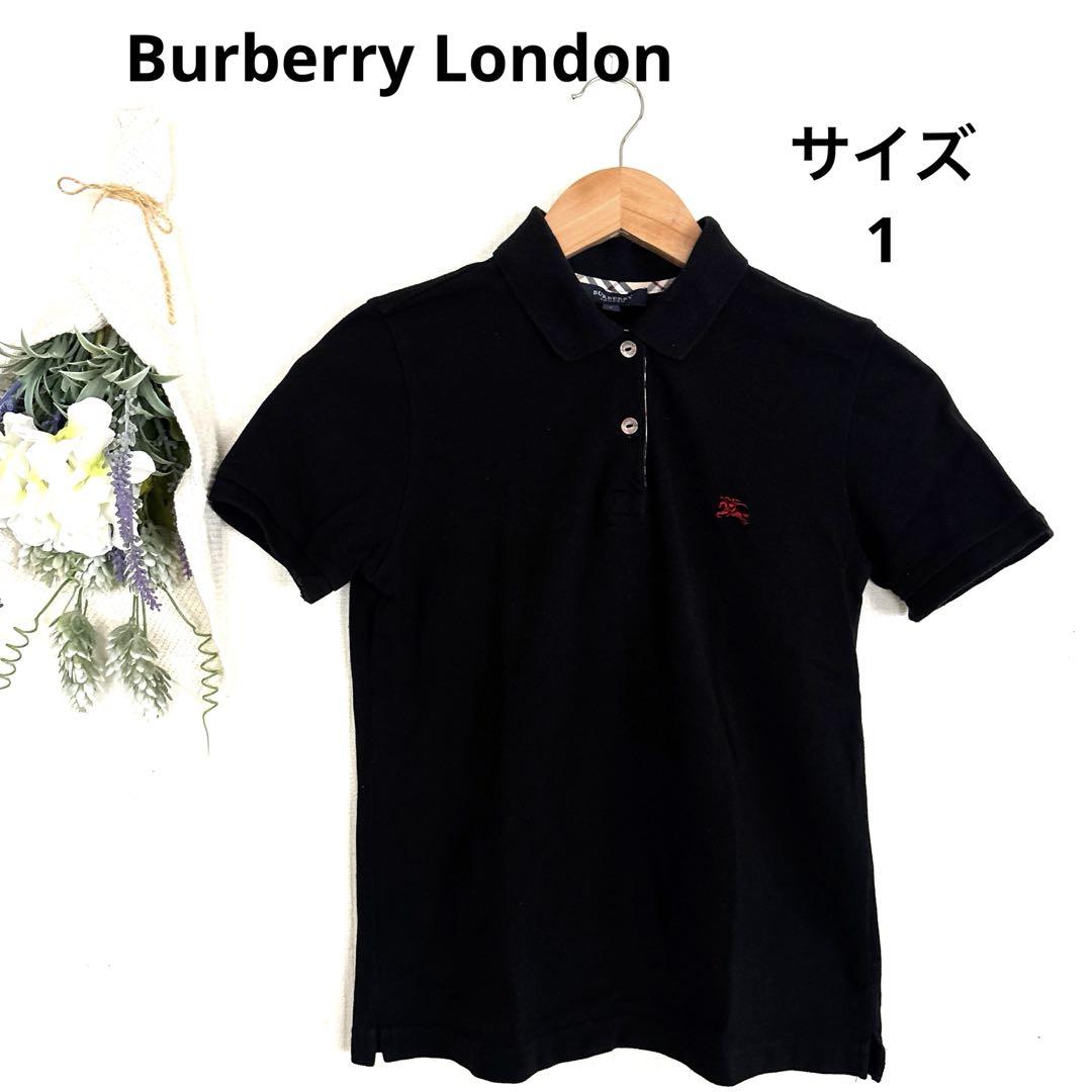 Burberry London ポロシャツ レディース ブラック サイズ1