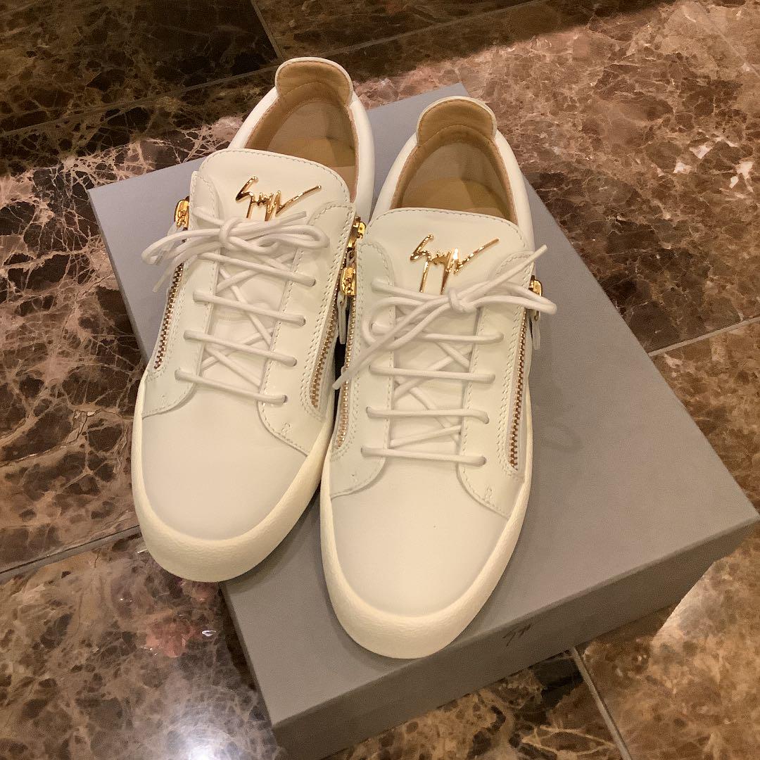 Zanotti 白 スニーカー 新品 日本未発売