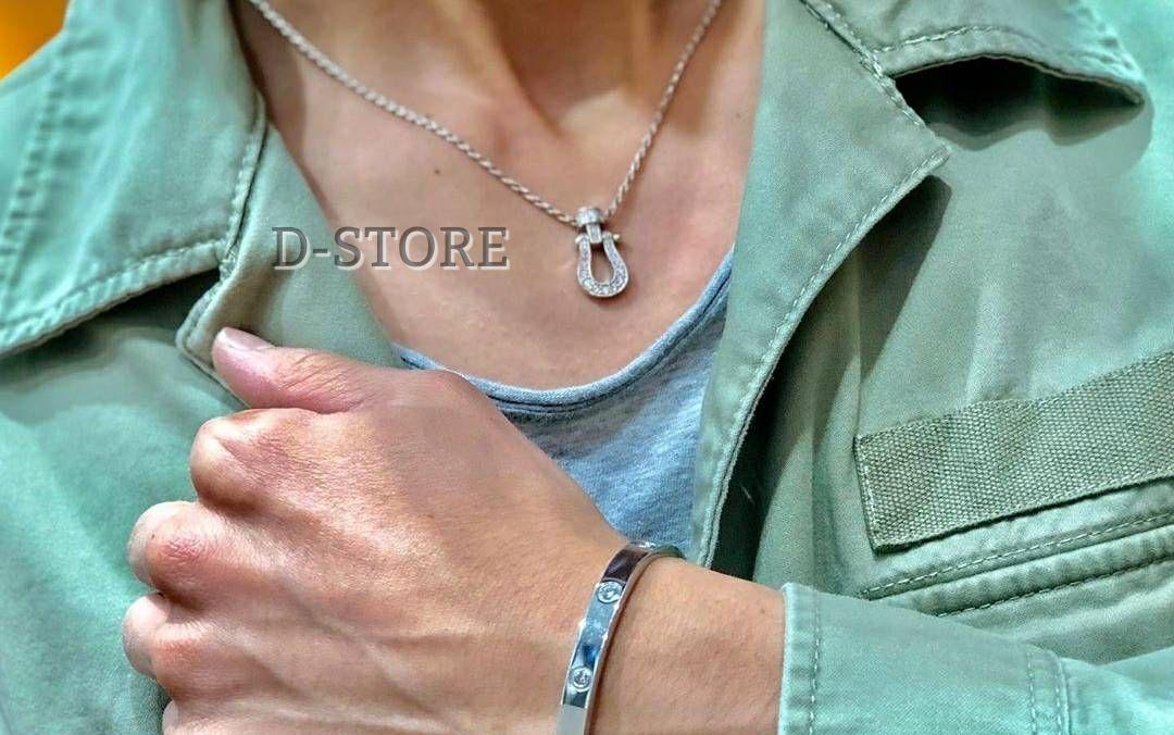 D-STORE ホースシューネックレス シルバー925 CZダイアモンド