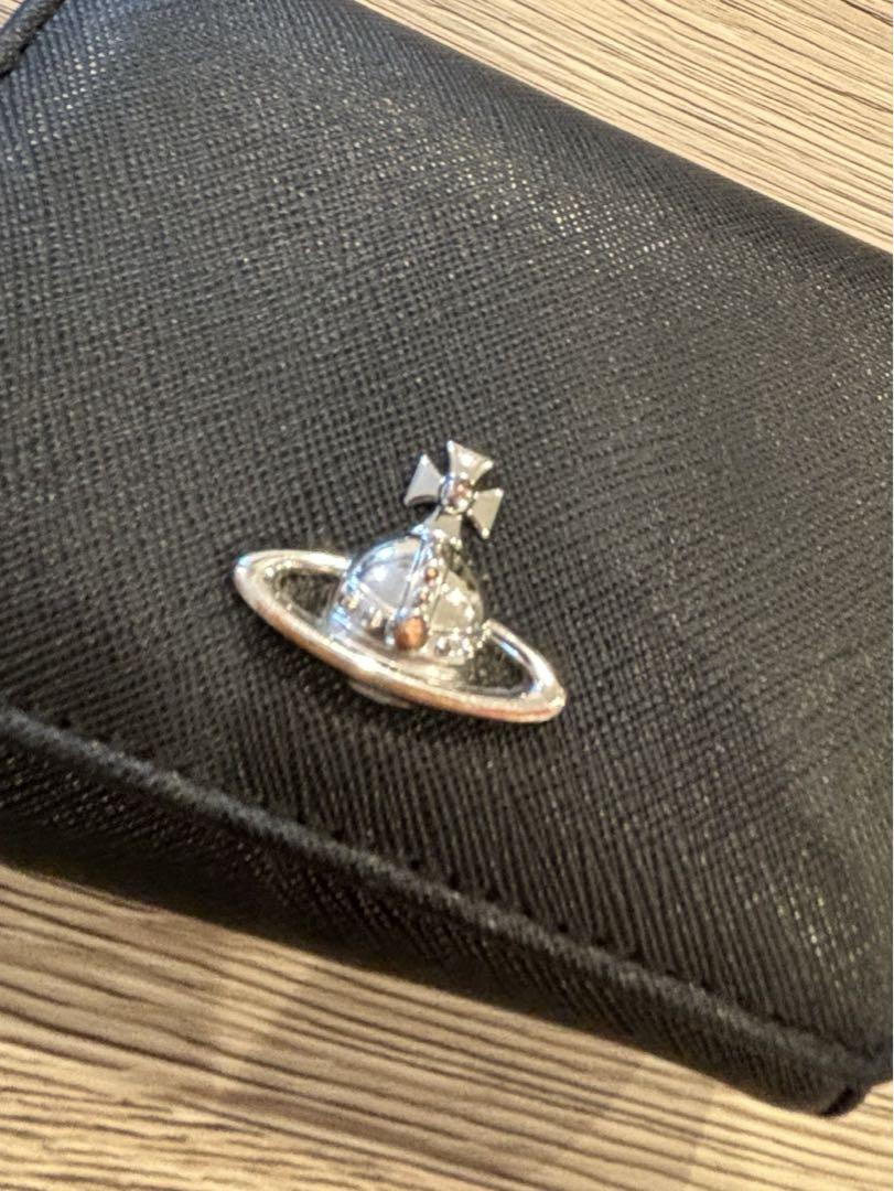Vivienne Westwood ヴィヴィアン・ウエストウッド 三つ折財布 黒