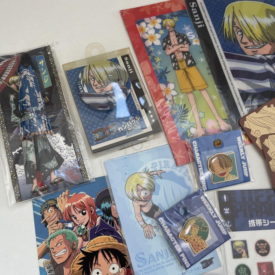 ワンピース ONE PIECE 当時品 サンジ 缶バッジ グッズ まとめ