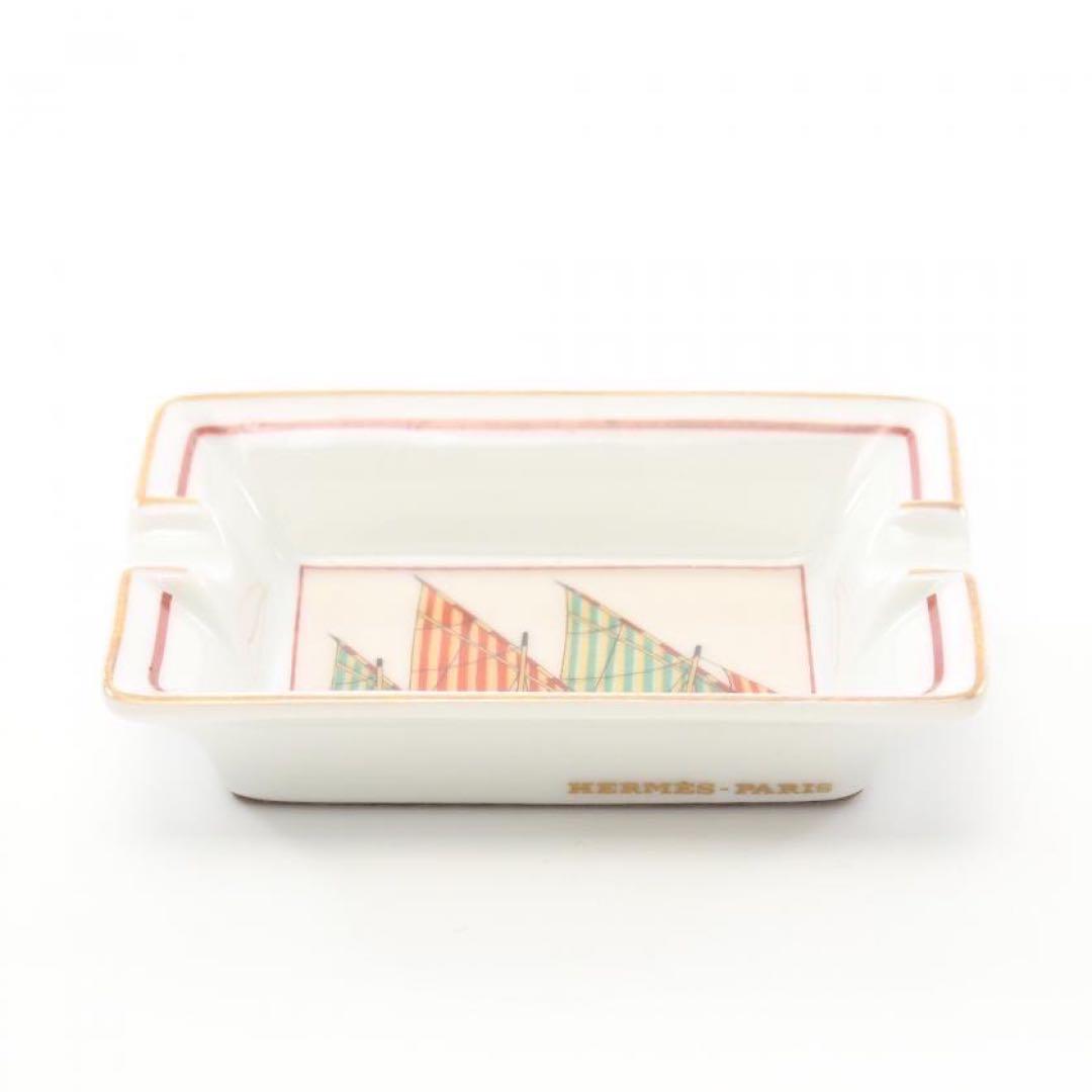 未使用保管品✨ エルメス アッシュトレイ 灰皿 小物入れ 陶器 舟