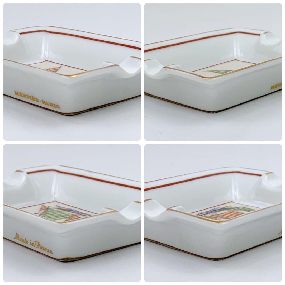 未使用保管品✨ エルメス アッシュトレイ 灰皿 小物入れ 陶器 舟