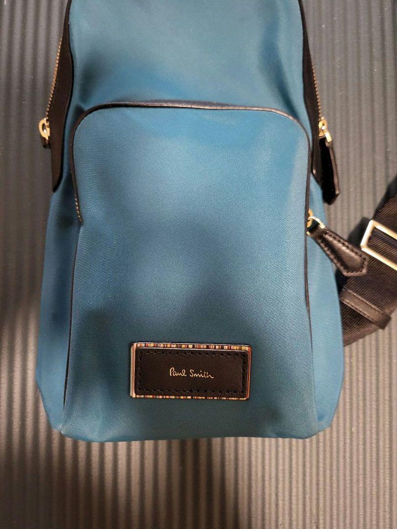 Paul Smith ポールスミス ボディバッグ スリングバッグ 青