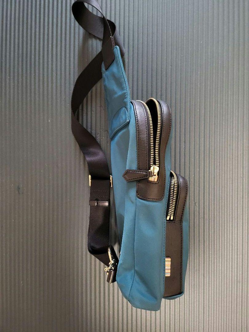 Paul Smith ポールスミス ボディバッグ スリングバッグ 青