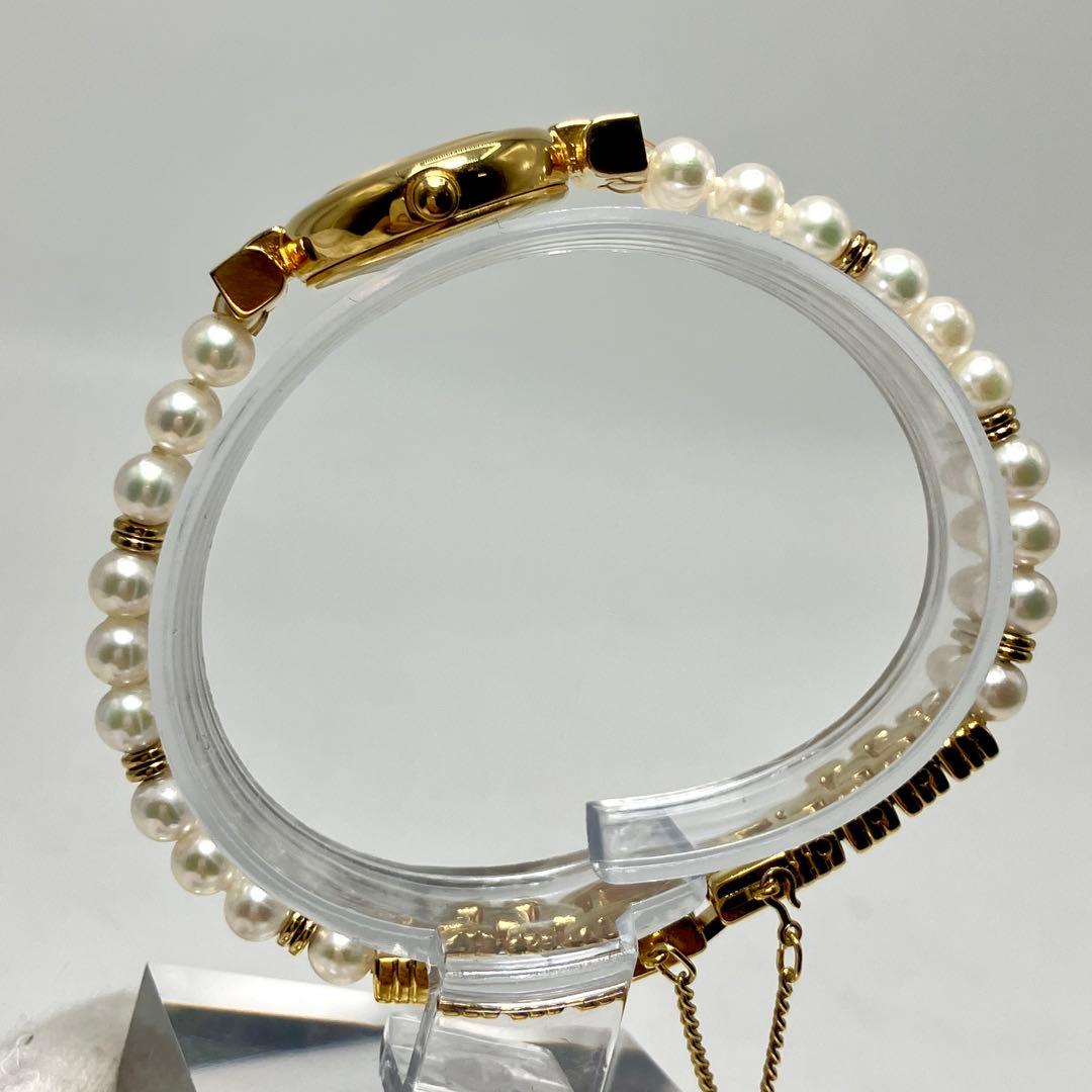 希少/稼働 ミキモト ゴールドウォッチ 時計 パール ブレス シェル MOP 希少/稼働 ミキモト ゴールドウォッチ 時計 パール ブレス シェル MOP