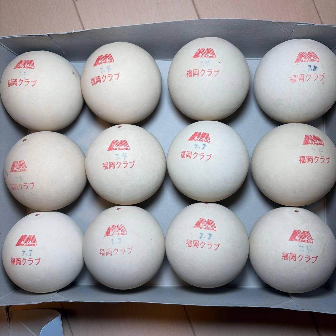 早い者勝ち】ソフトテニス ボール アカエム 公認球 1ダース 12球
