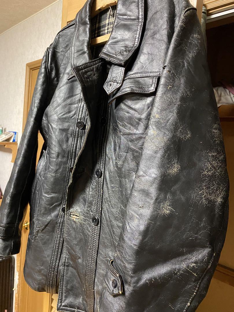 50s〜60sフレンチヴィンテージ レザー コルビジェジャケット