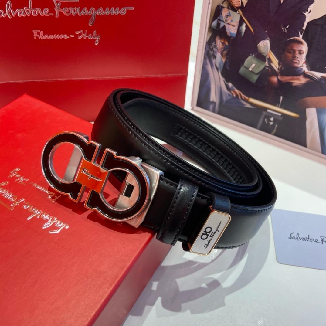 Salvatore Ferragamo ブラック ベルト