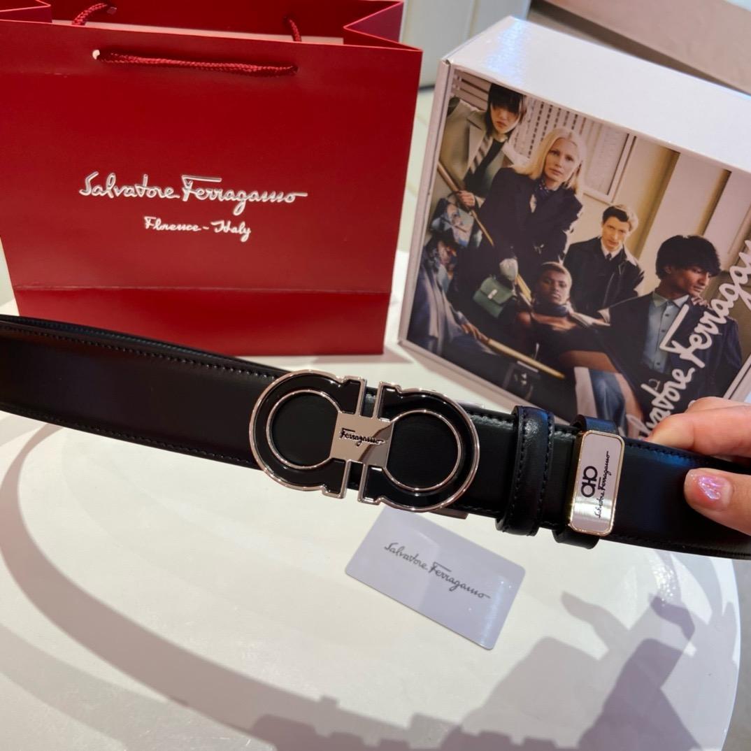 Salvatore Ferragamo ブラック ベルト