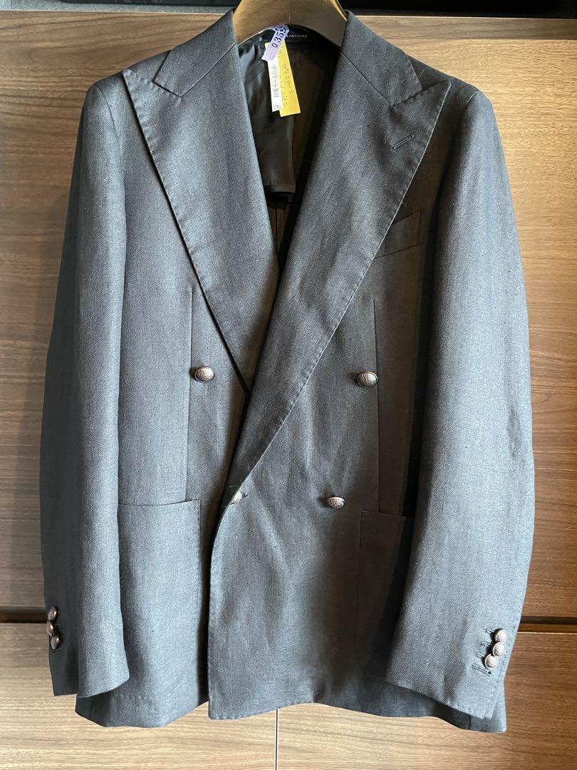 TAGLIATORE タリアトーレ 別注 リネン ダブル ブレザー ジャケット