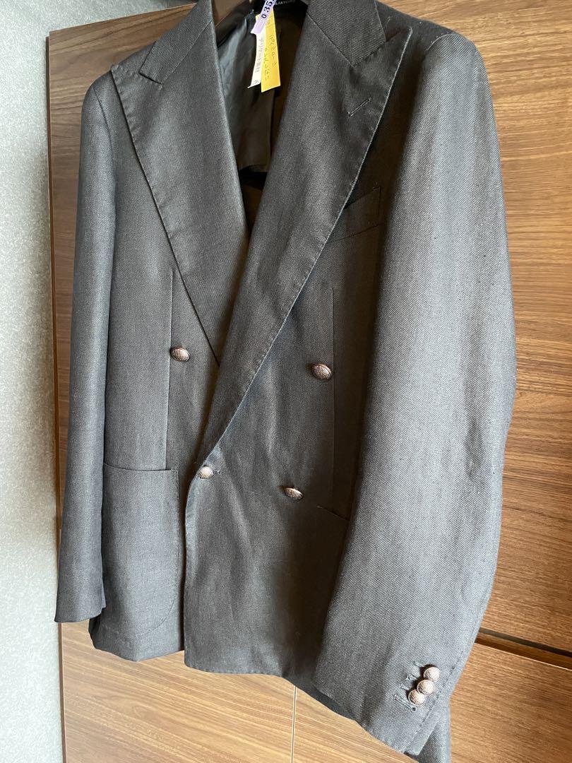 TAGLIATORE タリアトーレ 別注 リネン ダブル ブレザー ジャケット