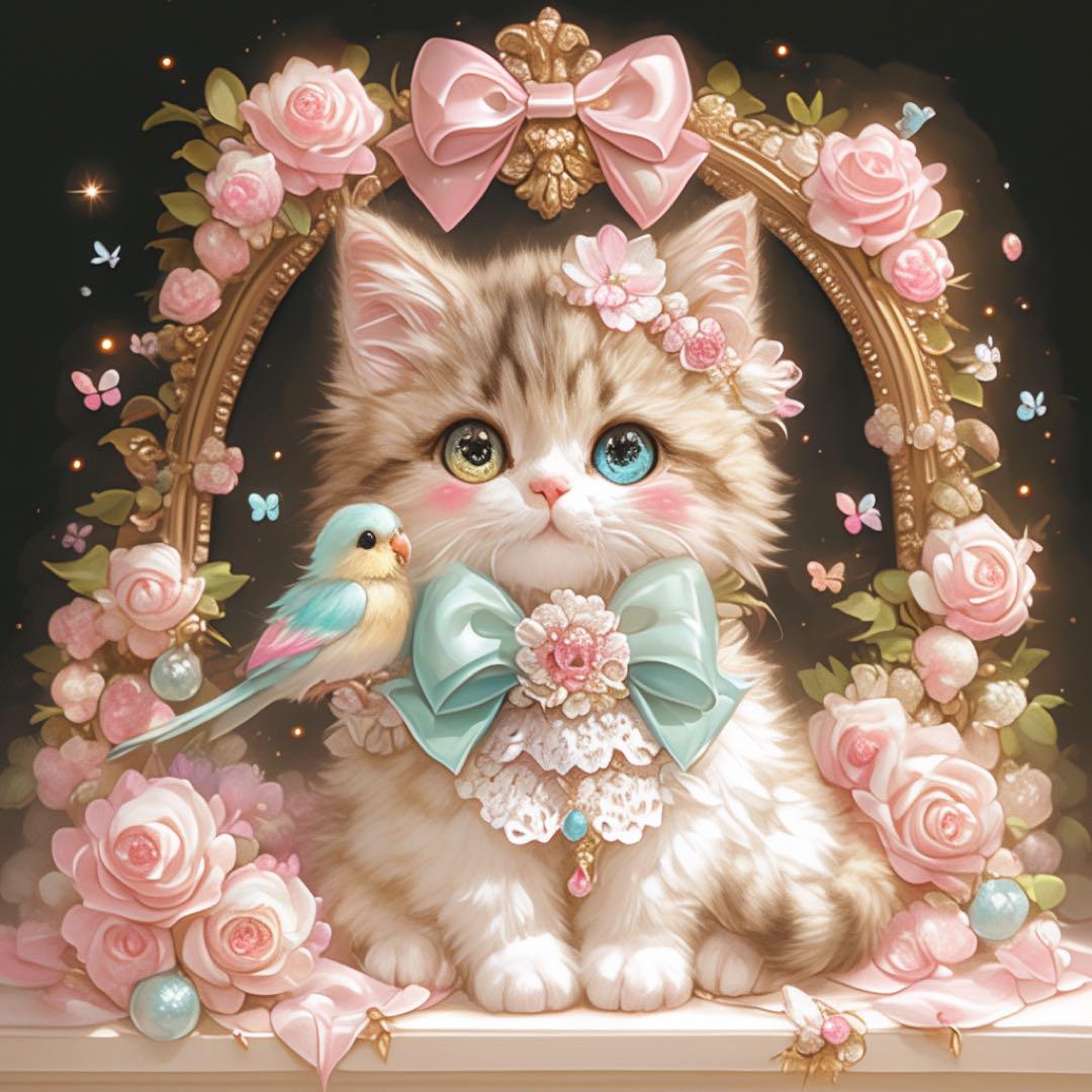 パネル生地　もも＆まりん Paradiseパネル生地 限定販売10枚 猫柄 インコ柄 - メルカリ