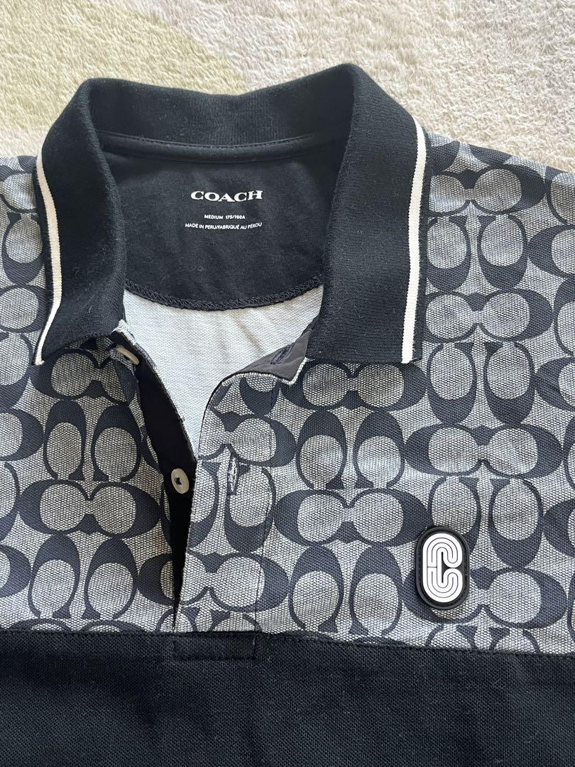 まえちゃんです　COACH ポロシャツ 美品 シグネチャー Mサイズ