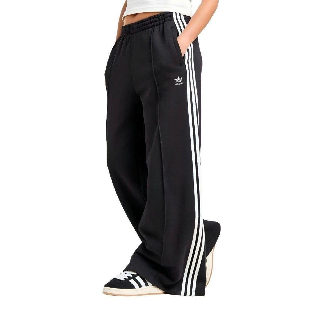 新品★黒3XL★サテンワイドレッグトラックパンツ★男女兼★常田大希★adidas