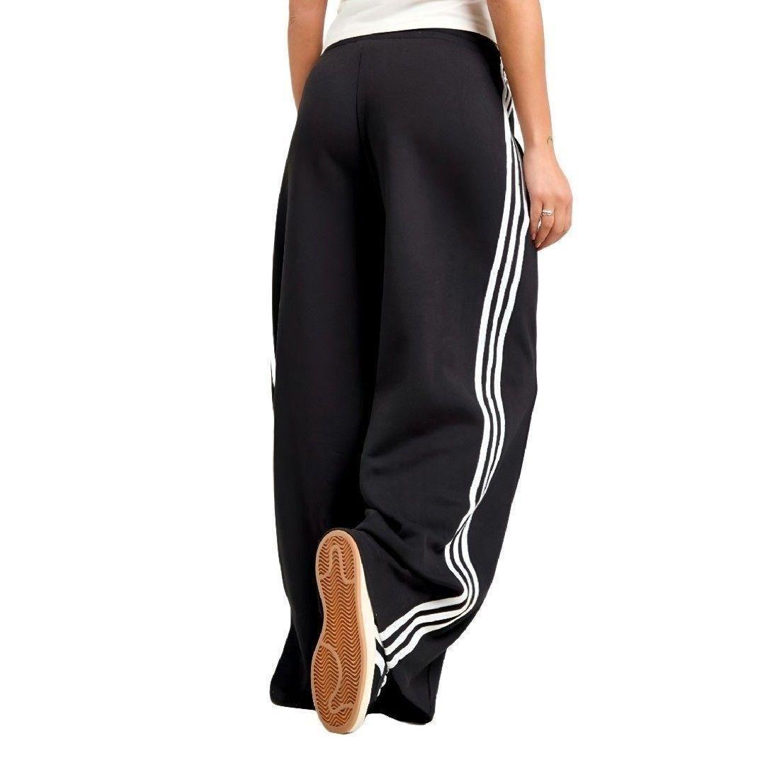 新品★黒3XL★サテンワイドレッグトラックパンツ★男女兼★常田大希★adidas