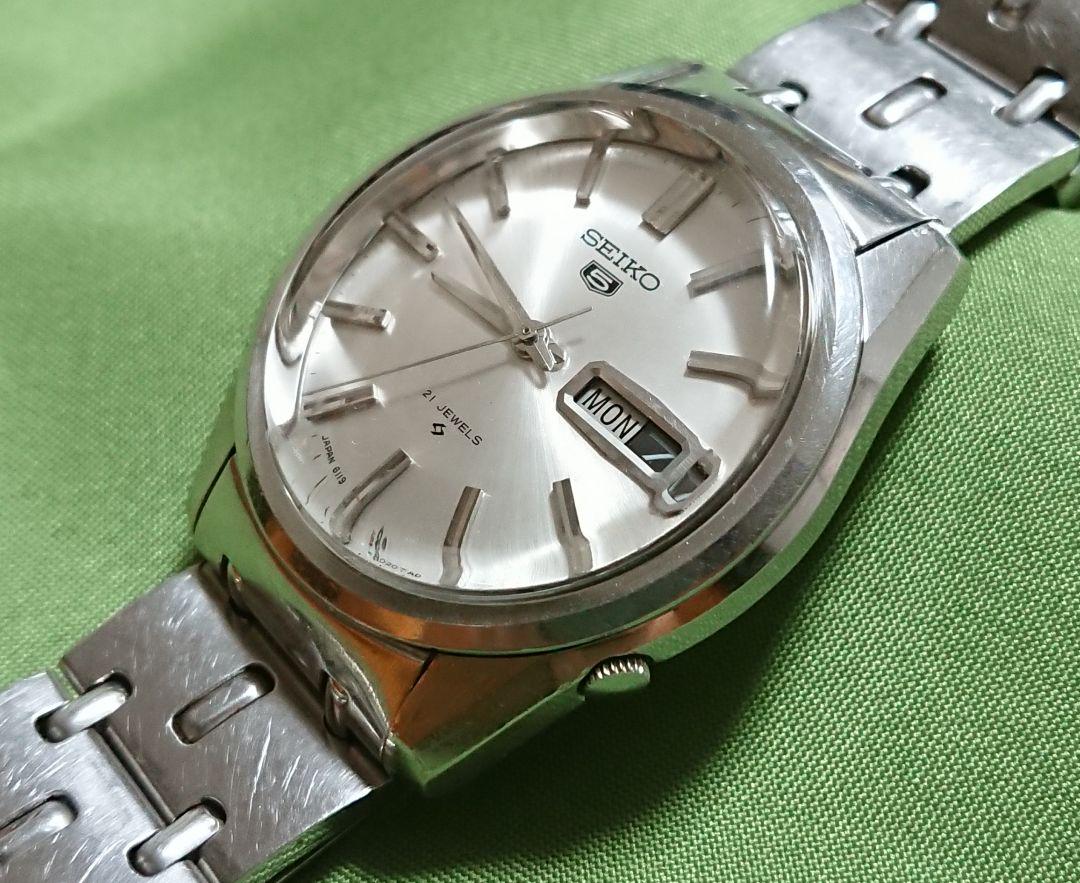 JAPAN SEIKO 61セイコーファイブ アンティーク 自動巻 OH 消磁済