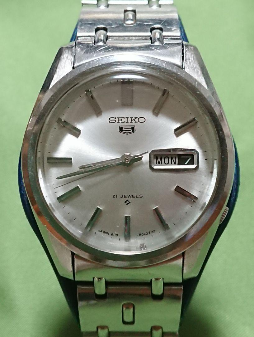 JAPAN SEIKO 61セイコーファイブ アンティーク 自動巻 OH 消磁済