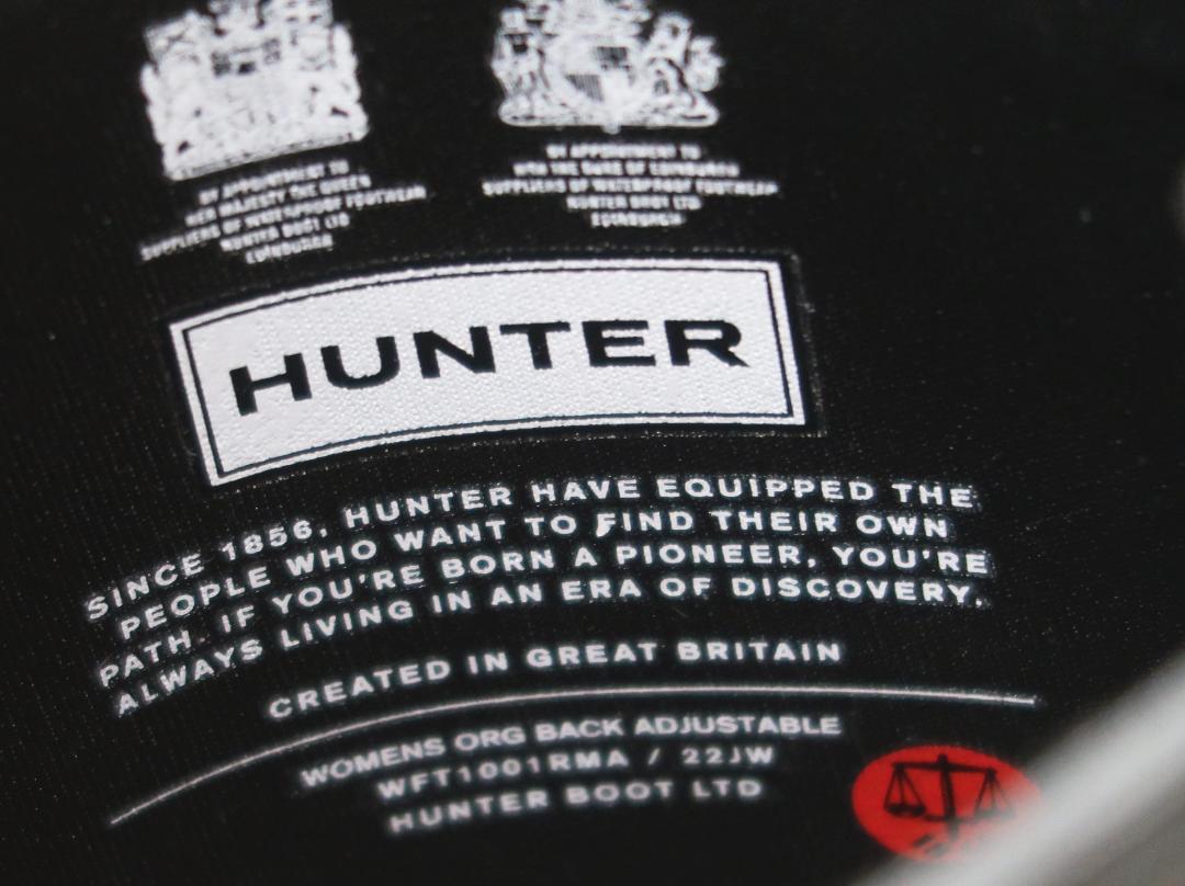 HUNTER ハンター トール ブラック アジャスタブル レインブーツ 長靴