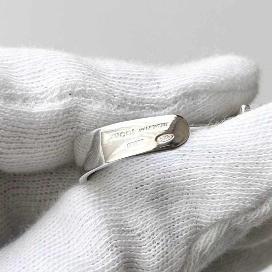 美品⭐️ GUCCI グッチ ピアス Gロゴ フープ SV925 片耳