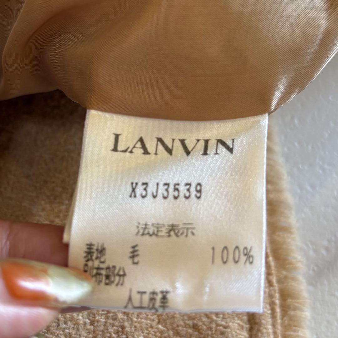 LANVIN COLLECTION 38 ダブルショートコート　キャメル LANVIN COLLECTION 38 ダブルショートコート キャメル - メルカリ