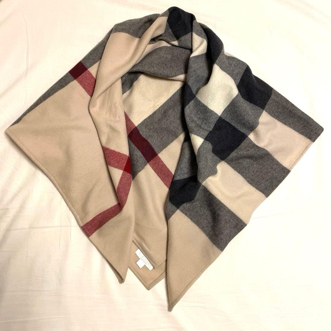 BURBERRYバーバリー　ストール　ショール　マフラー　膝掛け110×98 毛