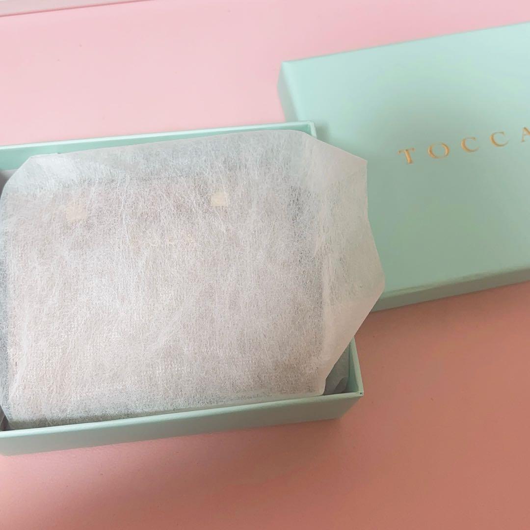 tocca リボン 二つ折り財布 ピンク