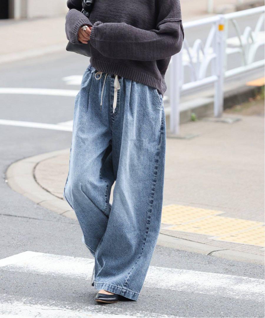 入荷nowオンラインストア 新品 JOURNAL メルカリ - 38 イージーデニムワイドパンツ STANDARD パンツ