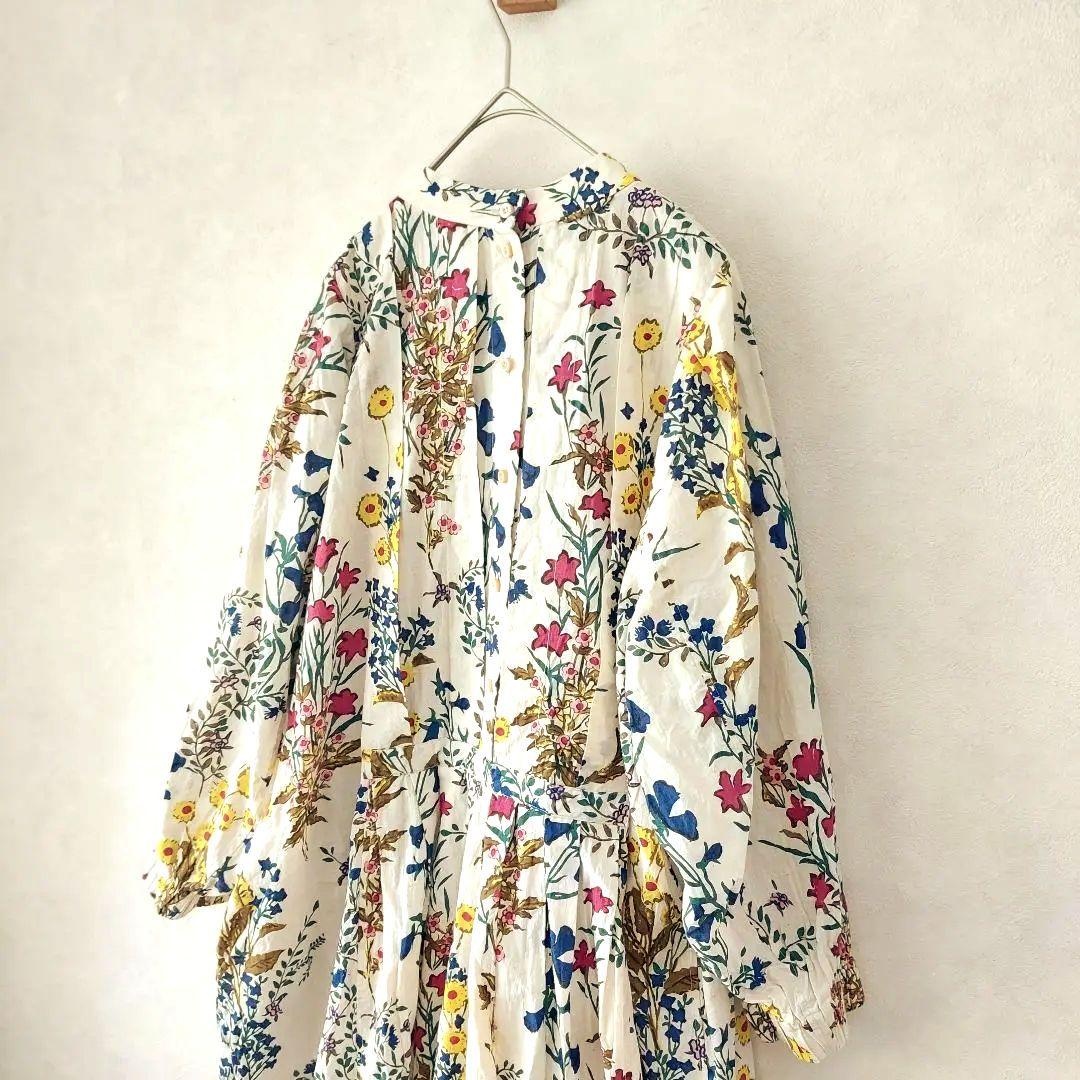 美品✨ 45Rインドカディ春花プリントのワンピース 45rpm ワンピース