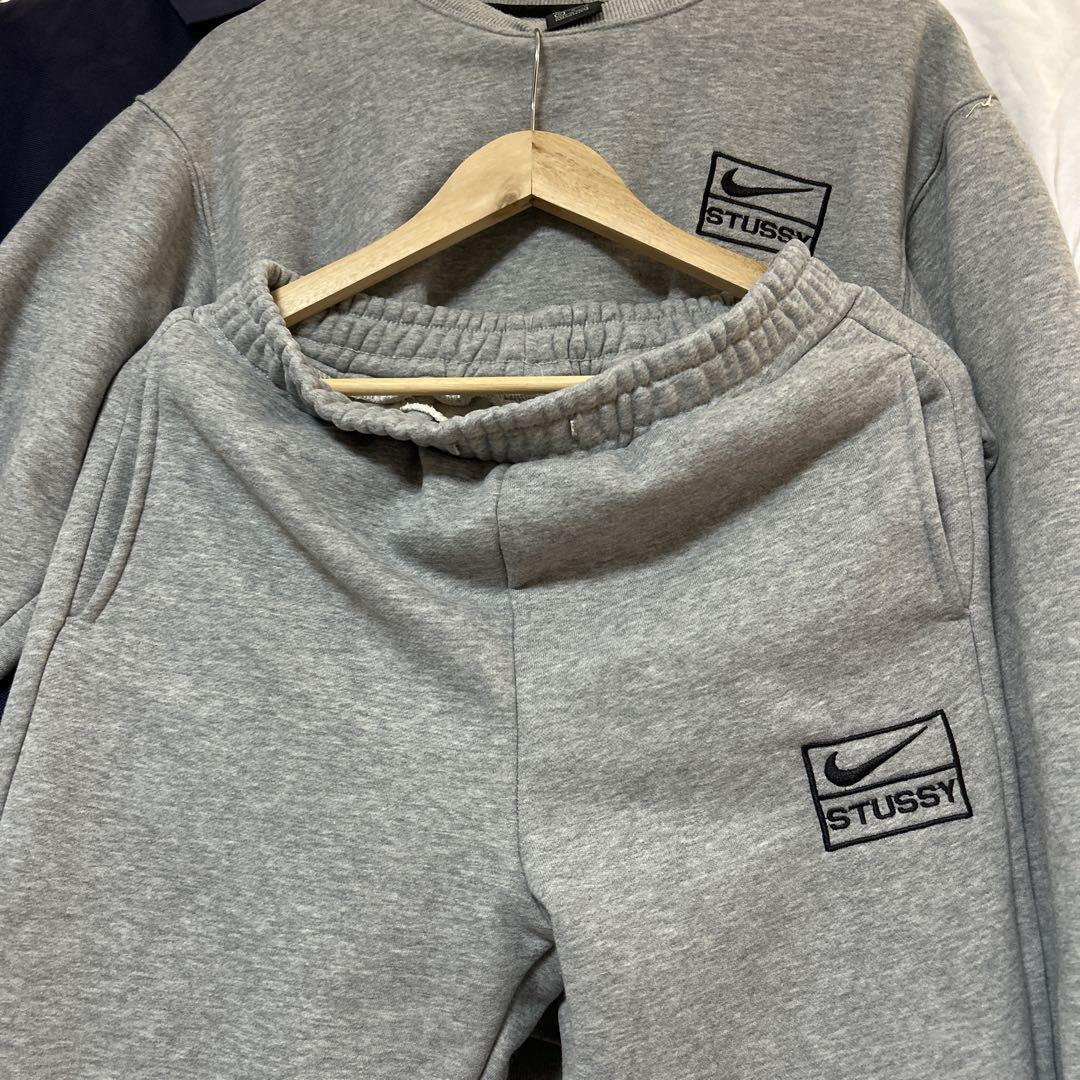 Nike x Stussy スウェットセット グレー - メルカリ