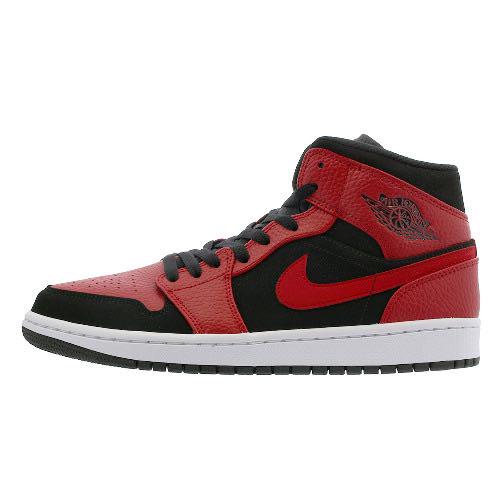air jordan 1 mid black white red