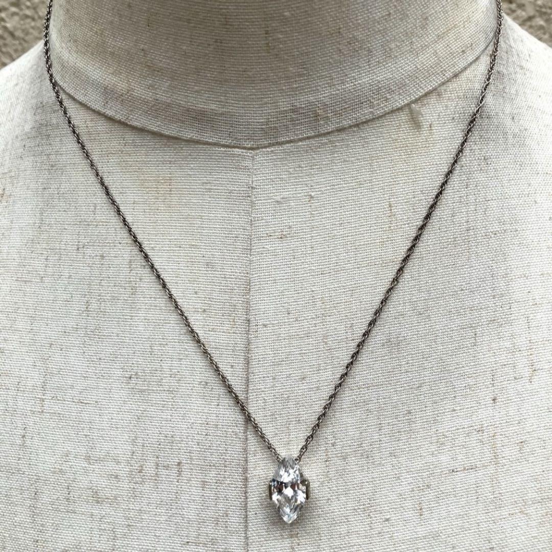 SILVER925 STONE TOP NECKLACE /シルバー/ネックレス