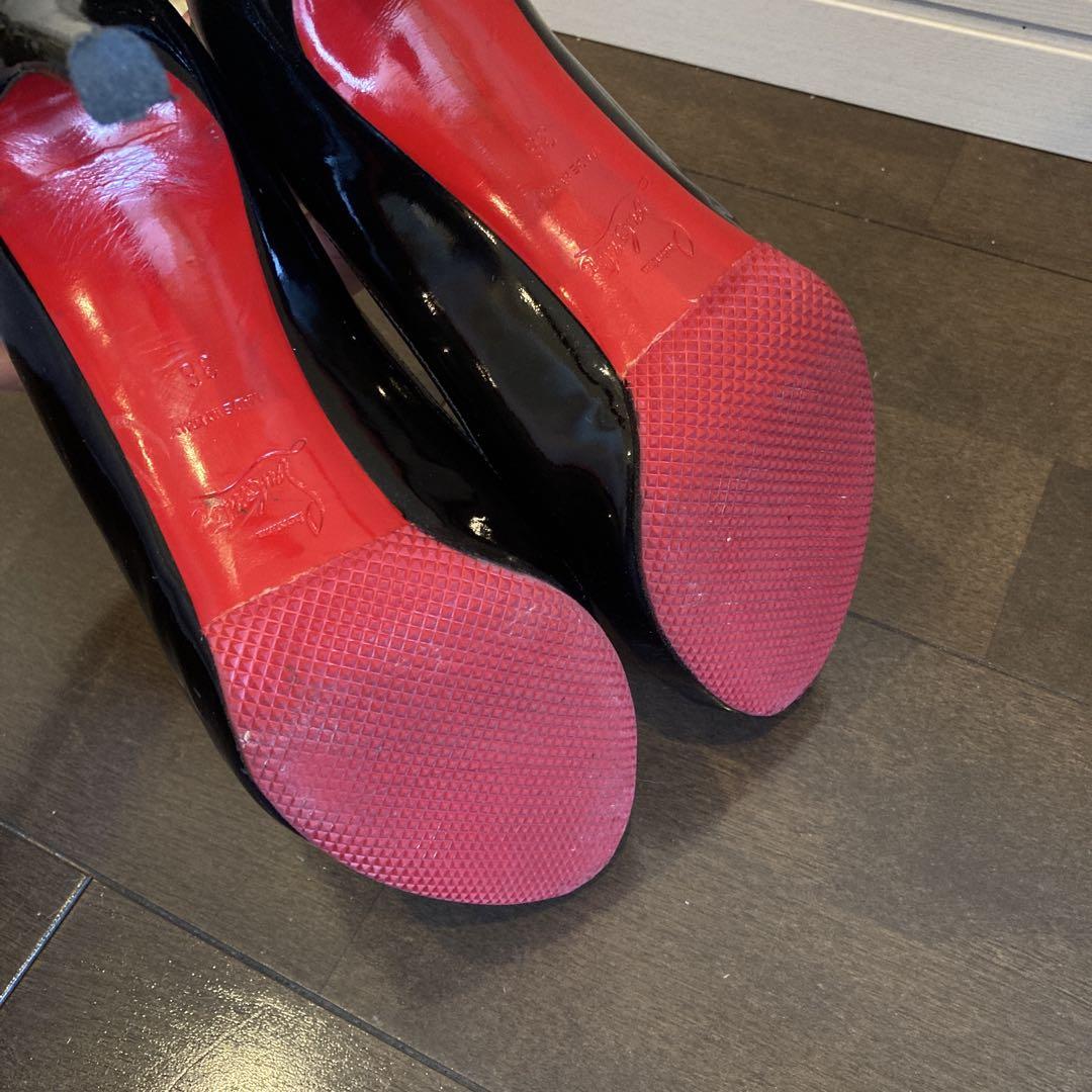 Christian Louboutin ルブタン　オープントゥ　36 エナメル