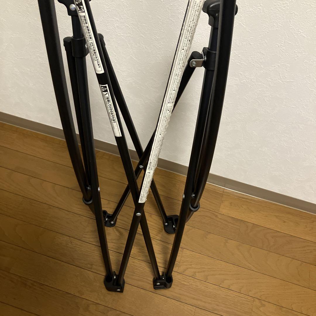 ニトリ バタフライチェア 折りたたみ 緑と茶色