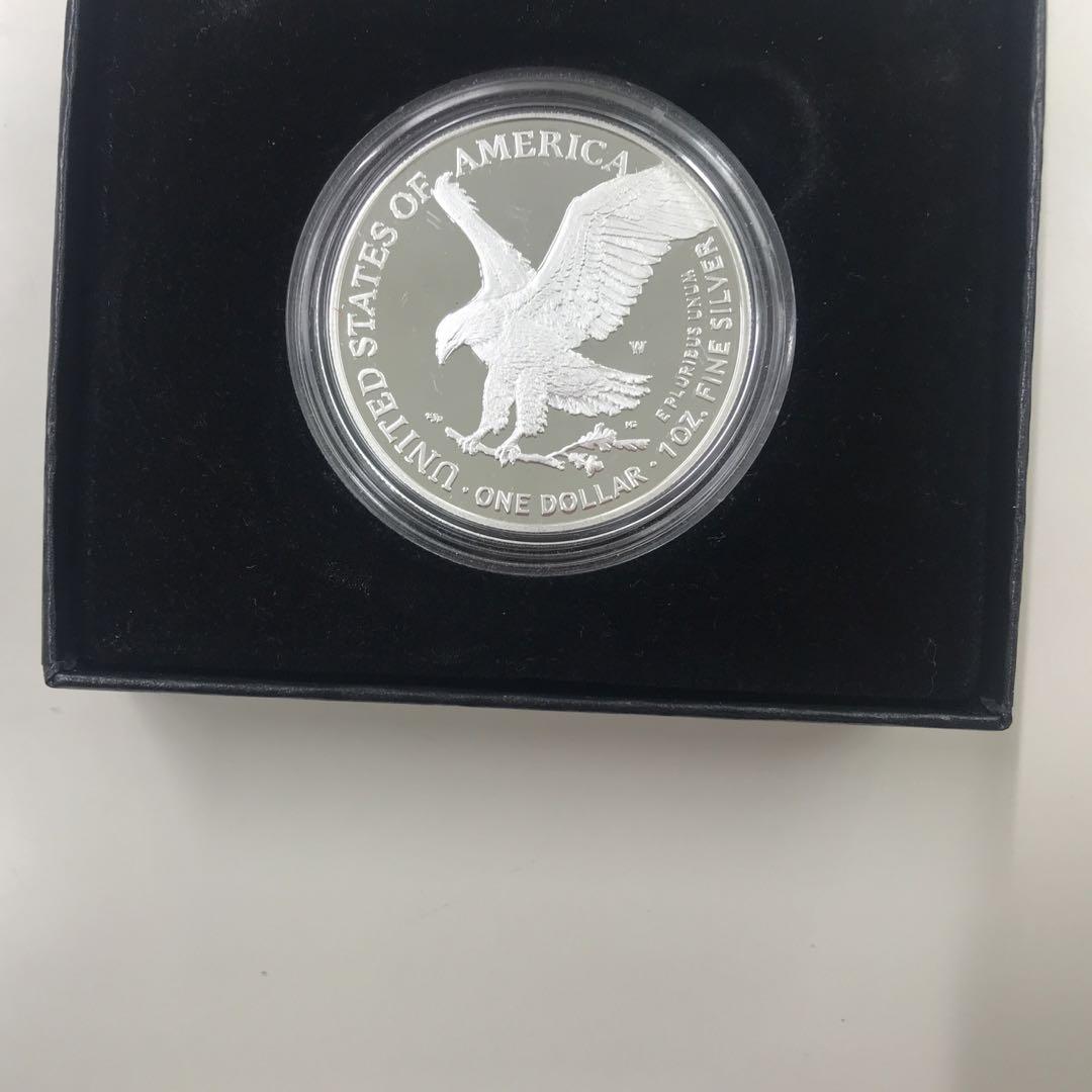 2022年 アメリカン イーグル 1オンス プルーフ銀貨 箱、証明書付き