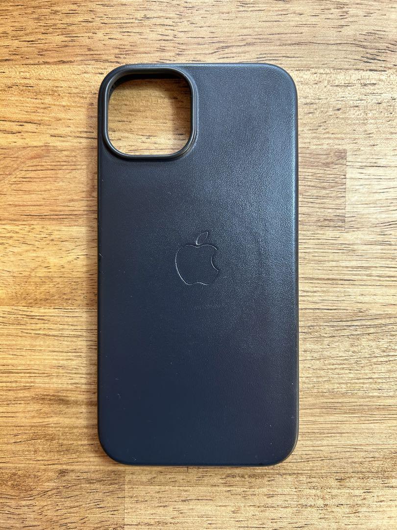 【美品】iPhone14 レザーケース/ミッドナイト【純正】
