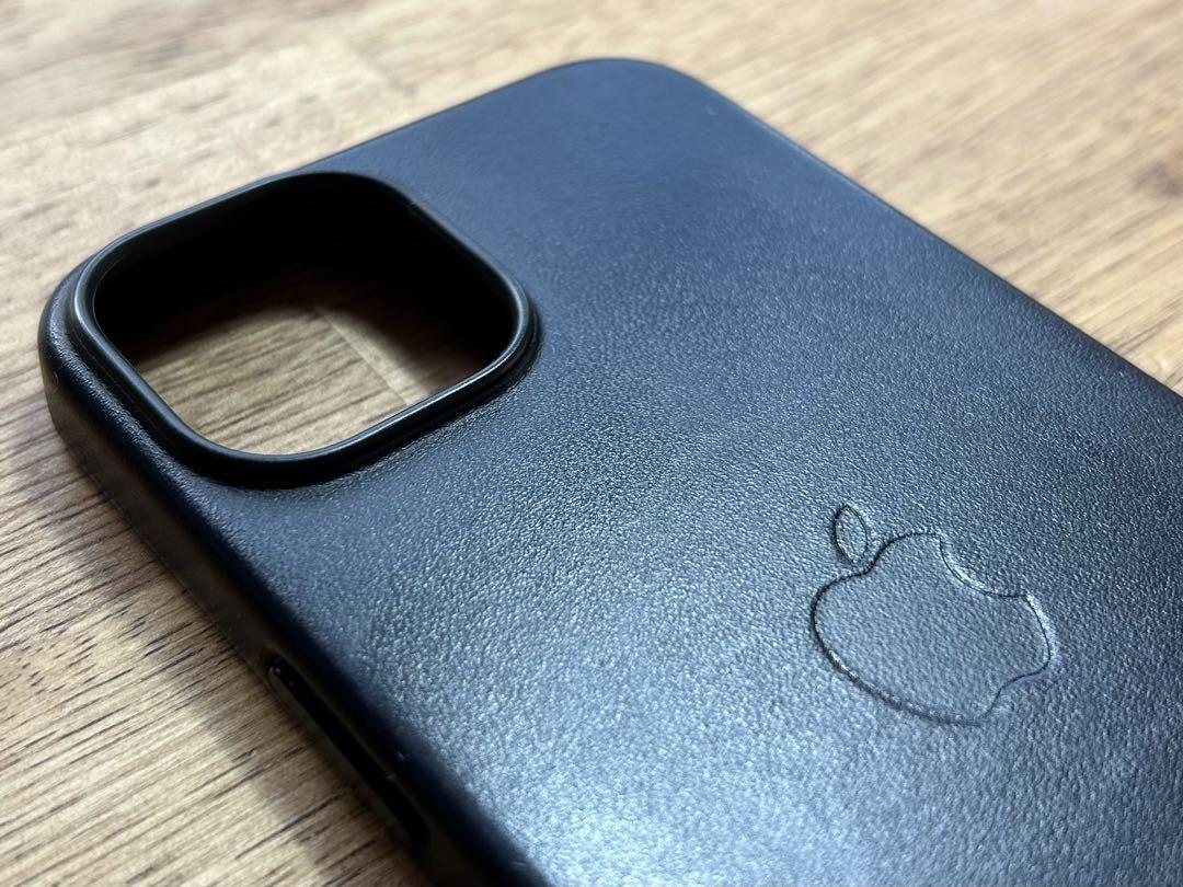 【美品】iPhone14 レザーケース/ミッドナイト【純正】